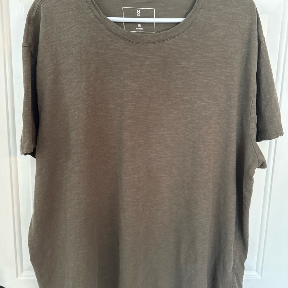 Mutual Weave Men's Olive Green T-Shirt - 2XL